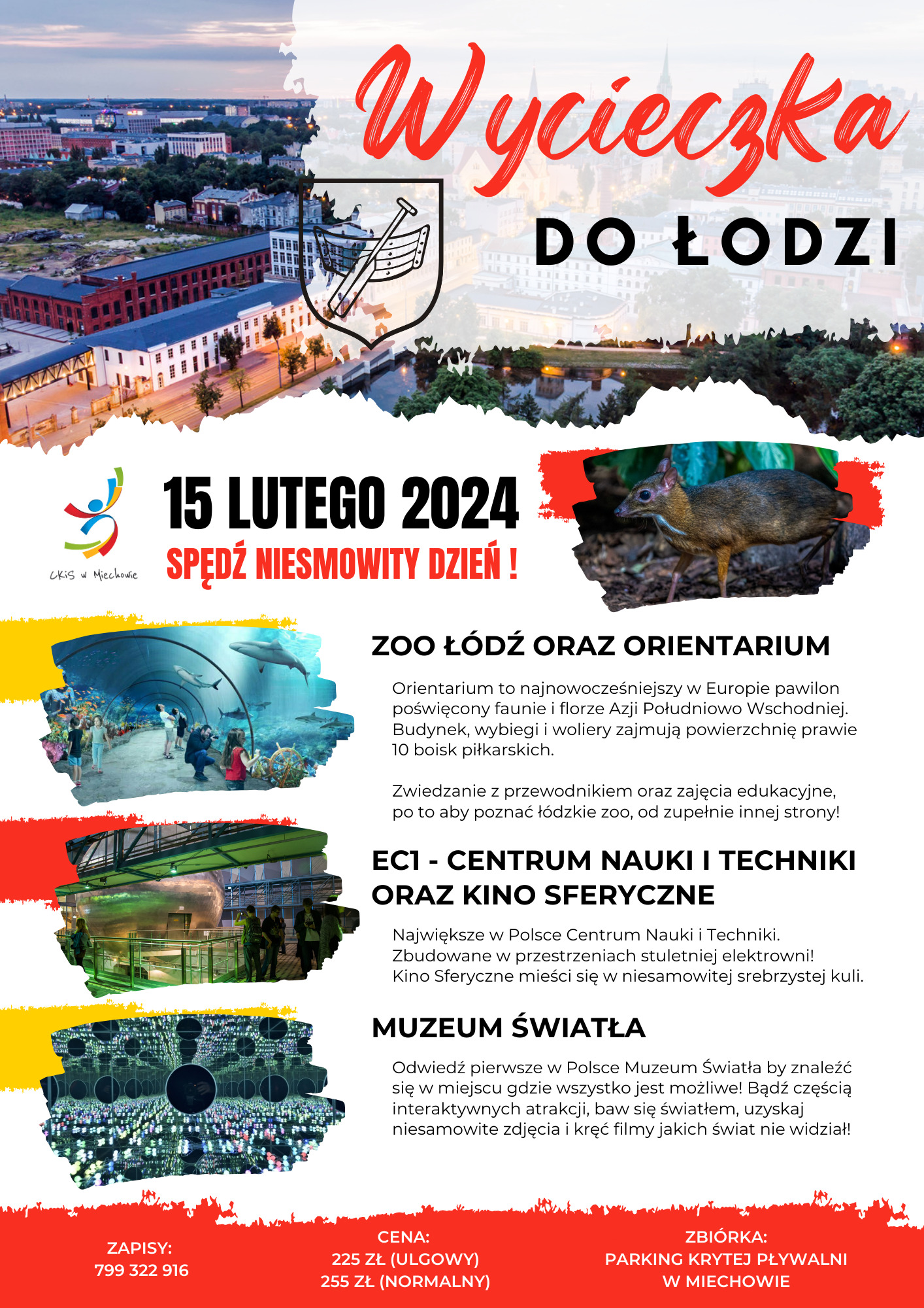 plakat wycieczka do Łodzi