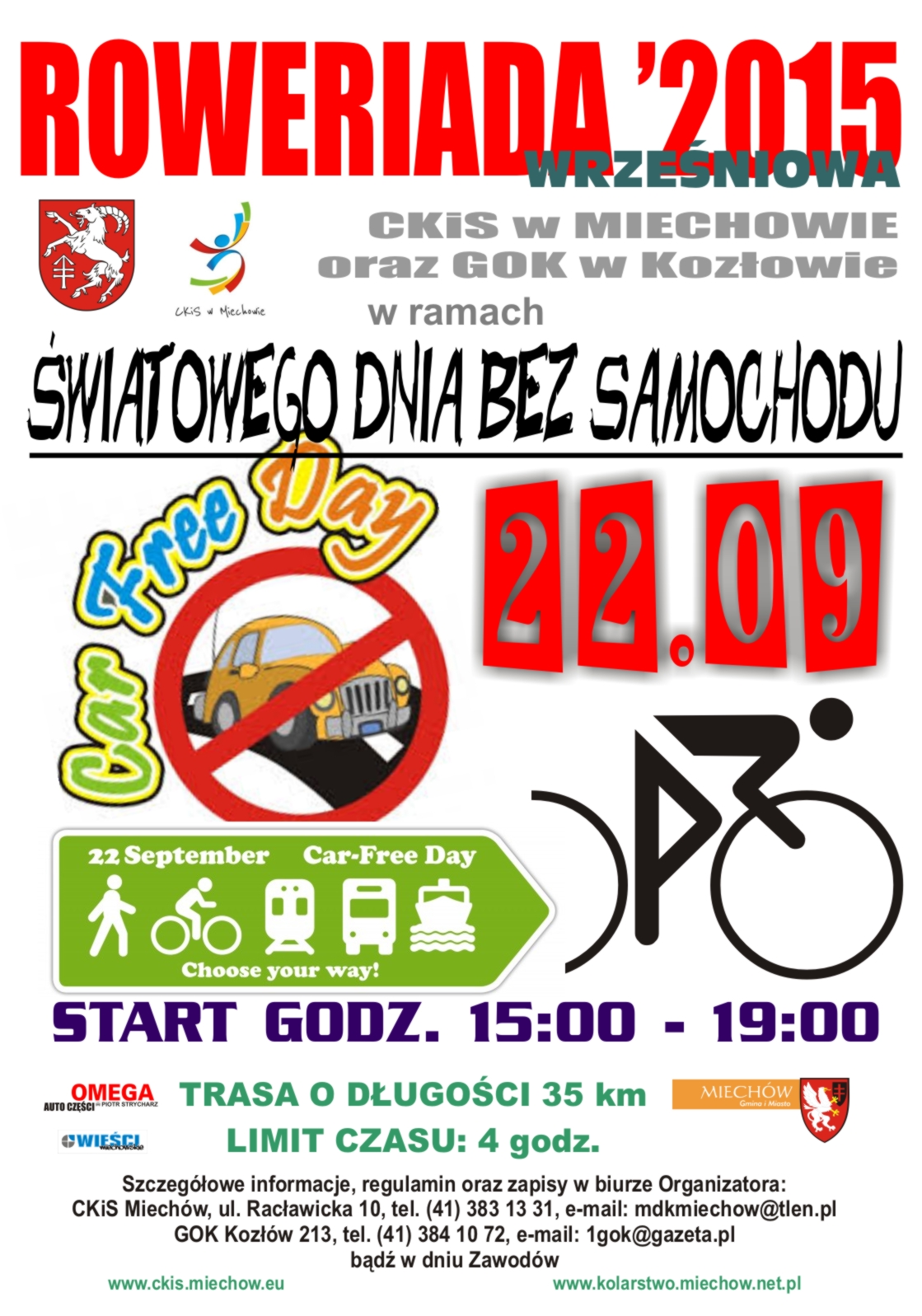 Dzień Bez Samochodu 2019 Warszawa 22 września - Światowy Dzień Bez Samochodu
