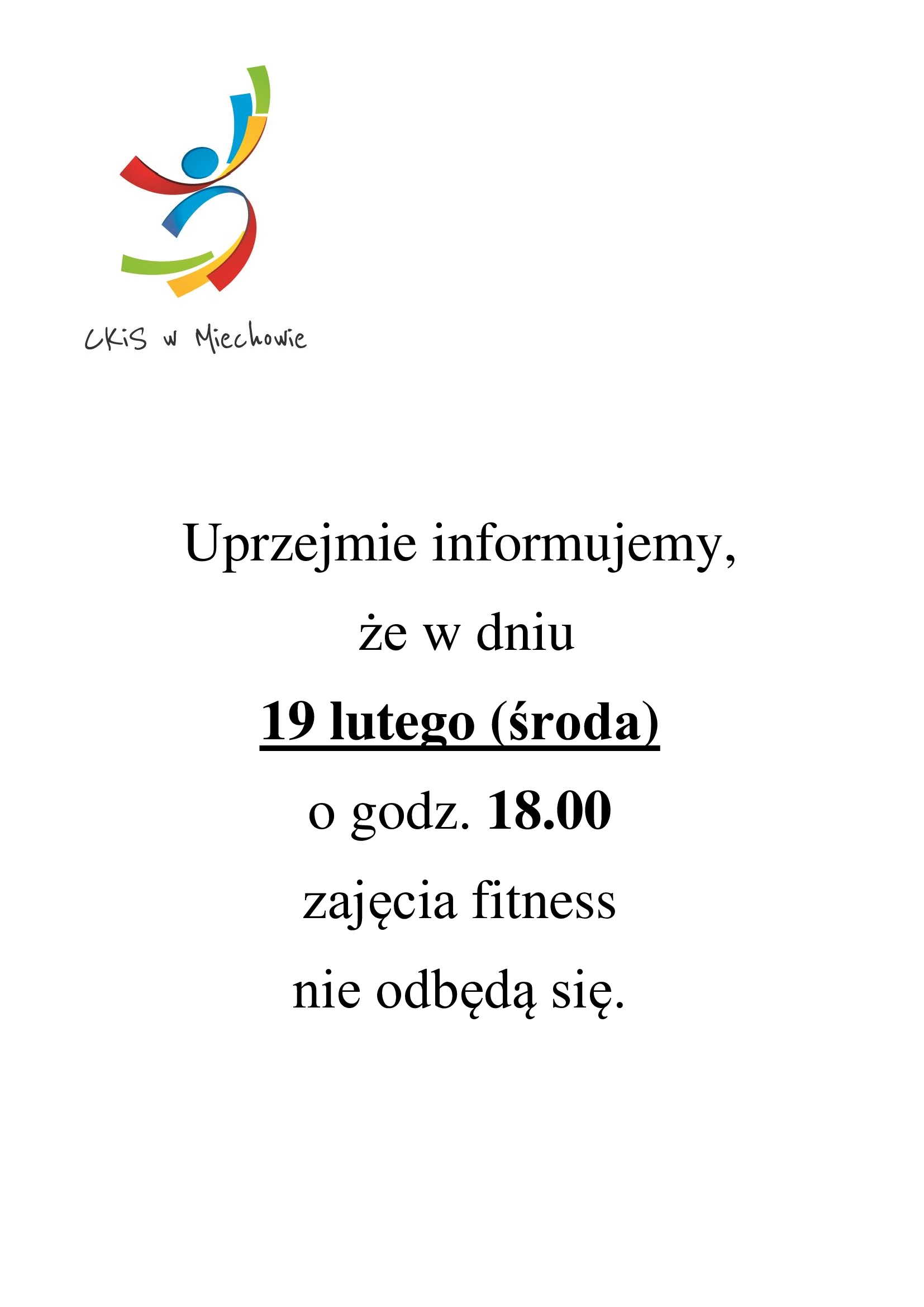 informacja o fitnessie