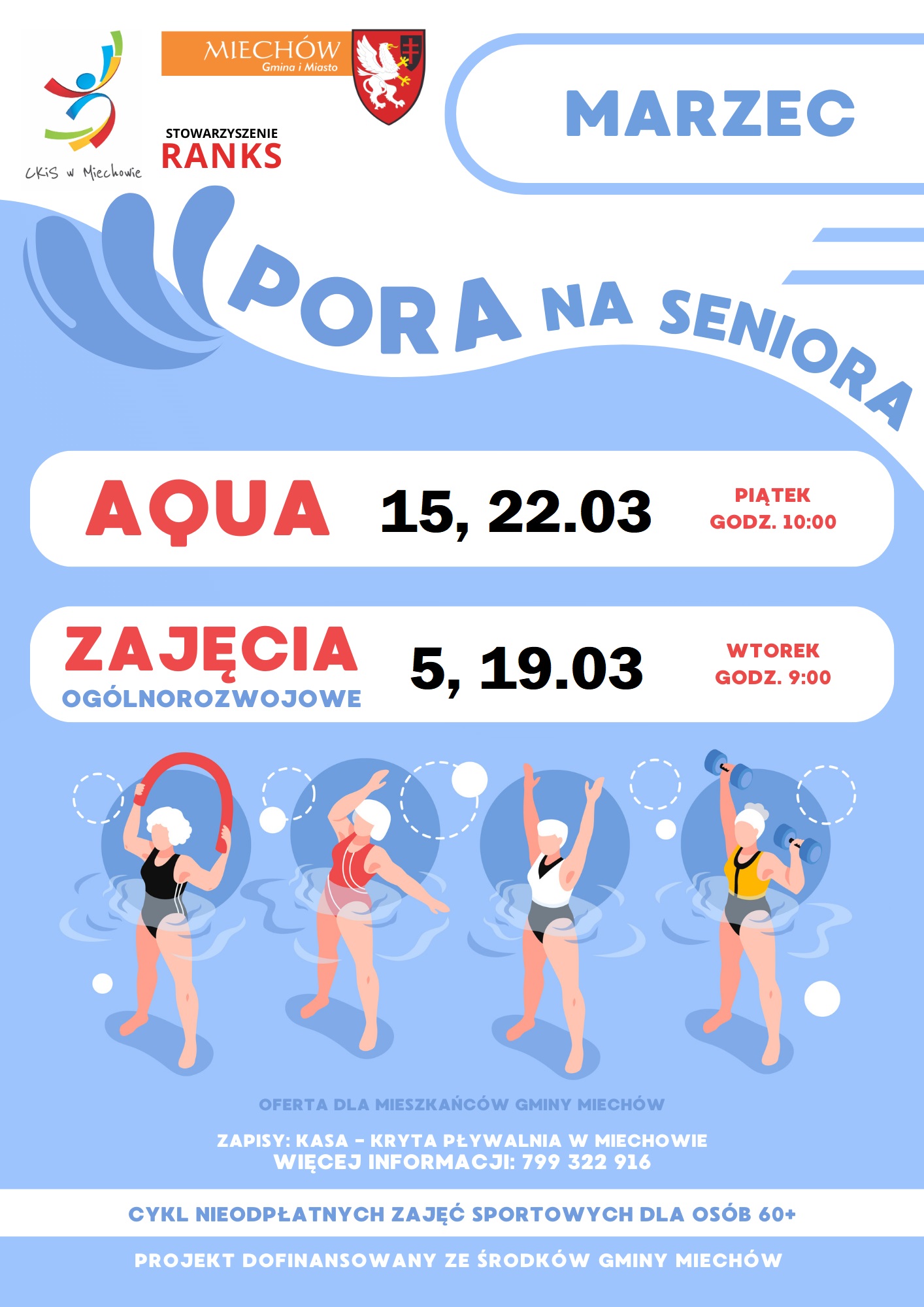 plakat zajęcia dla seniorów
