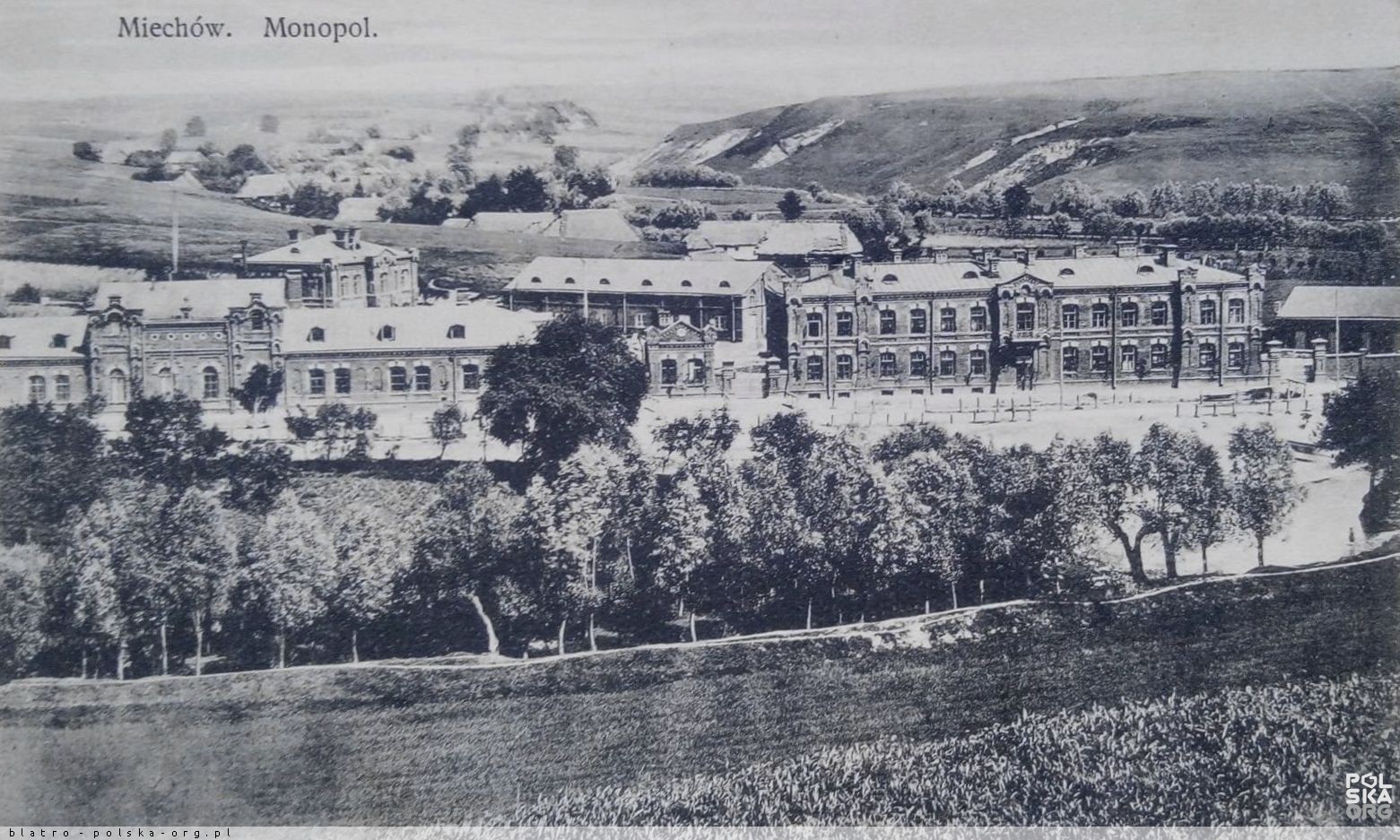 budynek w 1903 r., czarno białe zdjęcie